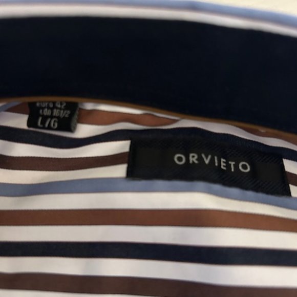 ORVIETO STRIPED SATEEN SHIRT - Picture 3 of 4